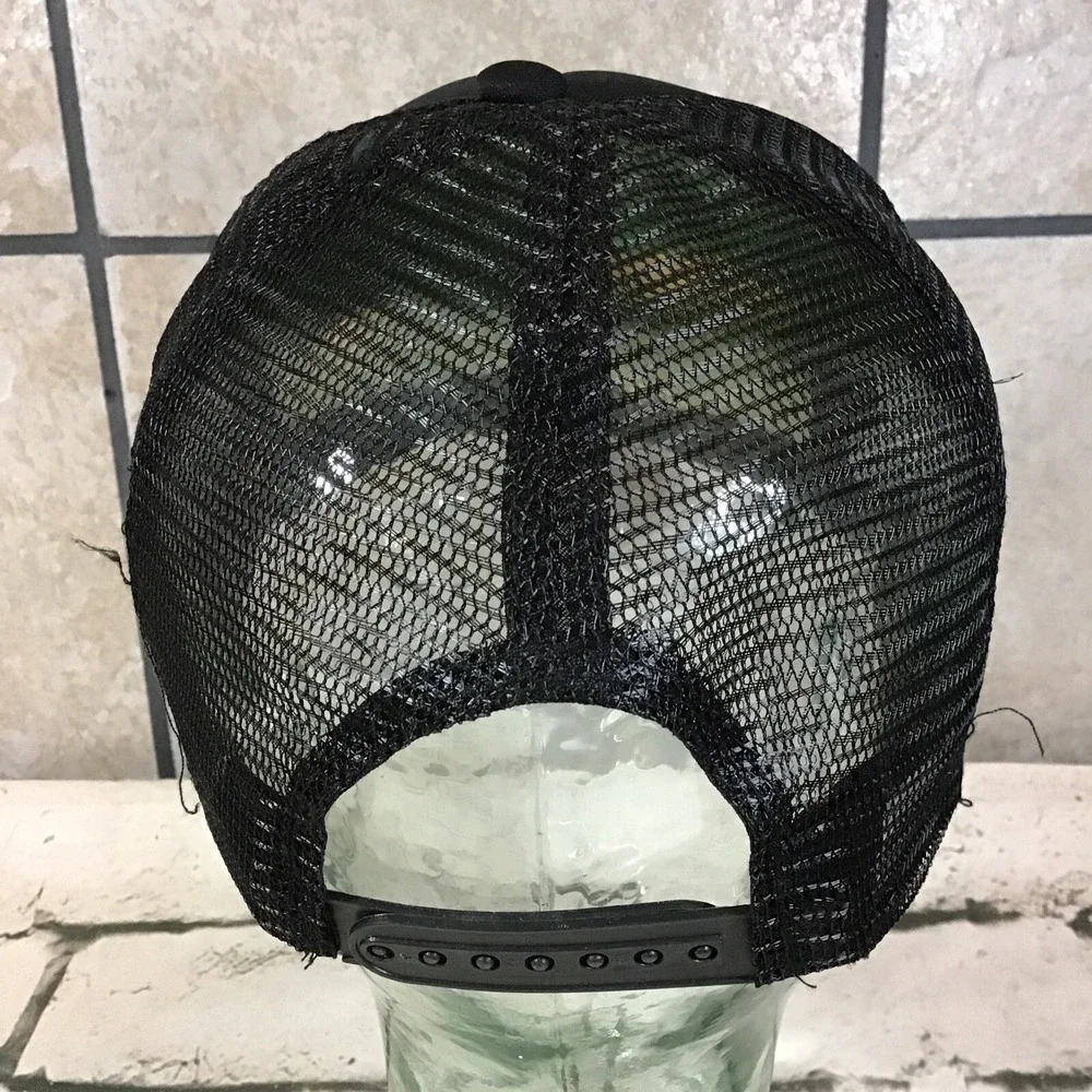 Josef Mach Hat Black Green Rock-On Hand Snapback Trucker Style‎ Ball Cap